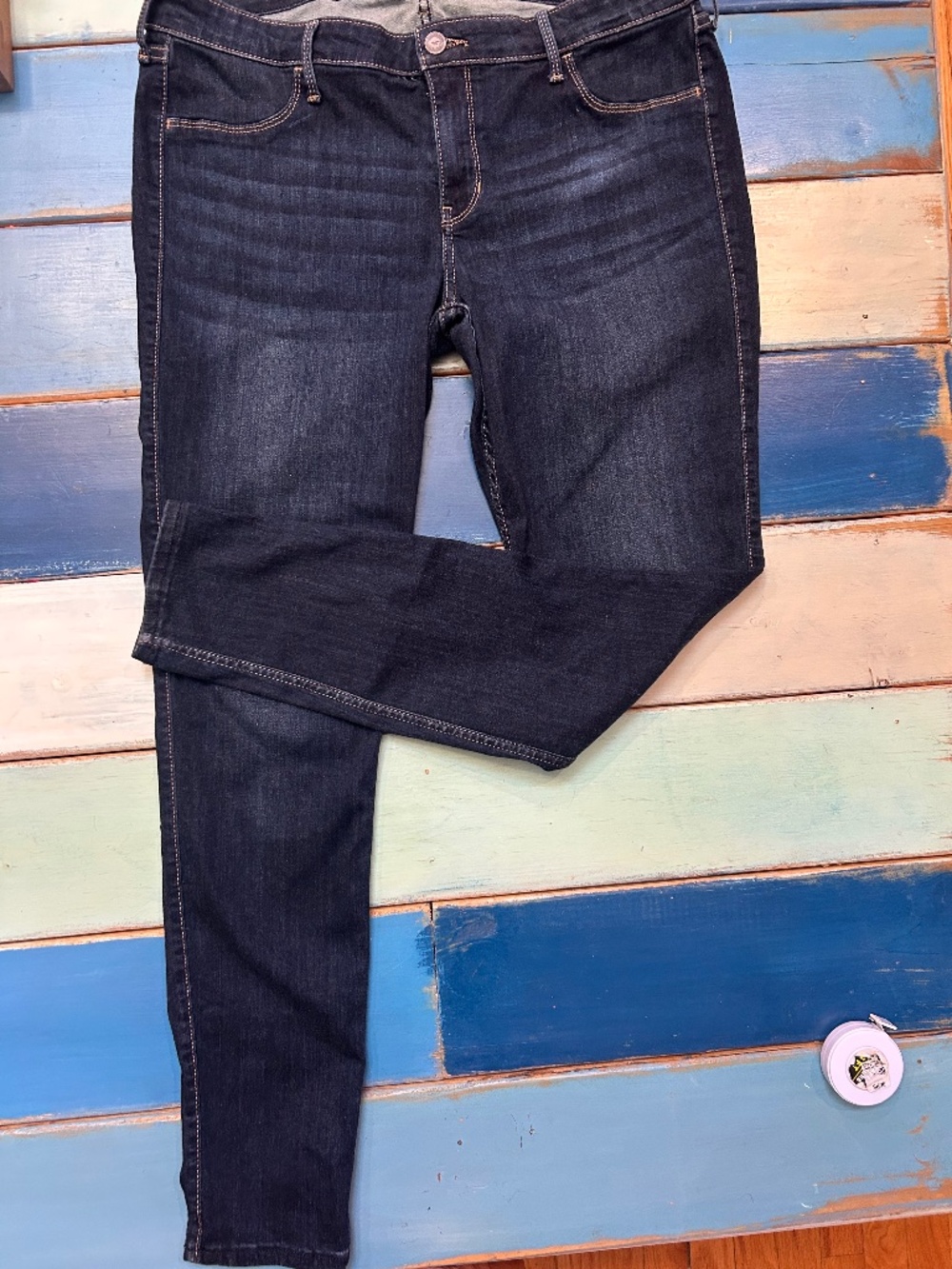 Hollister Low Rise Jean Leggings Women’s 17L W33 L30 Dark Wash Skinny Jeans